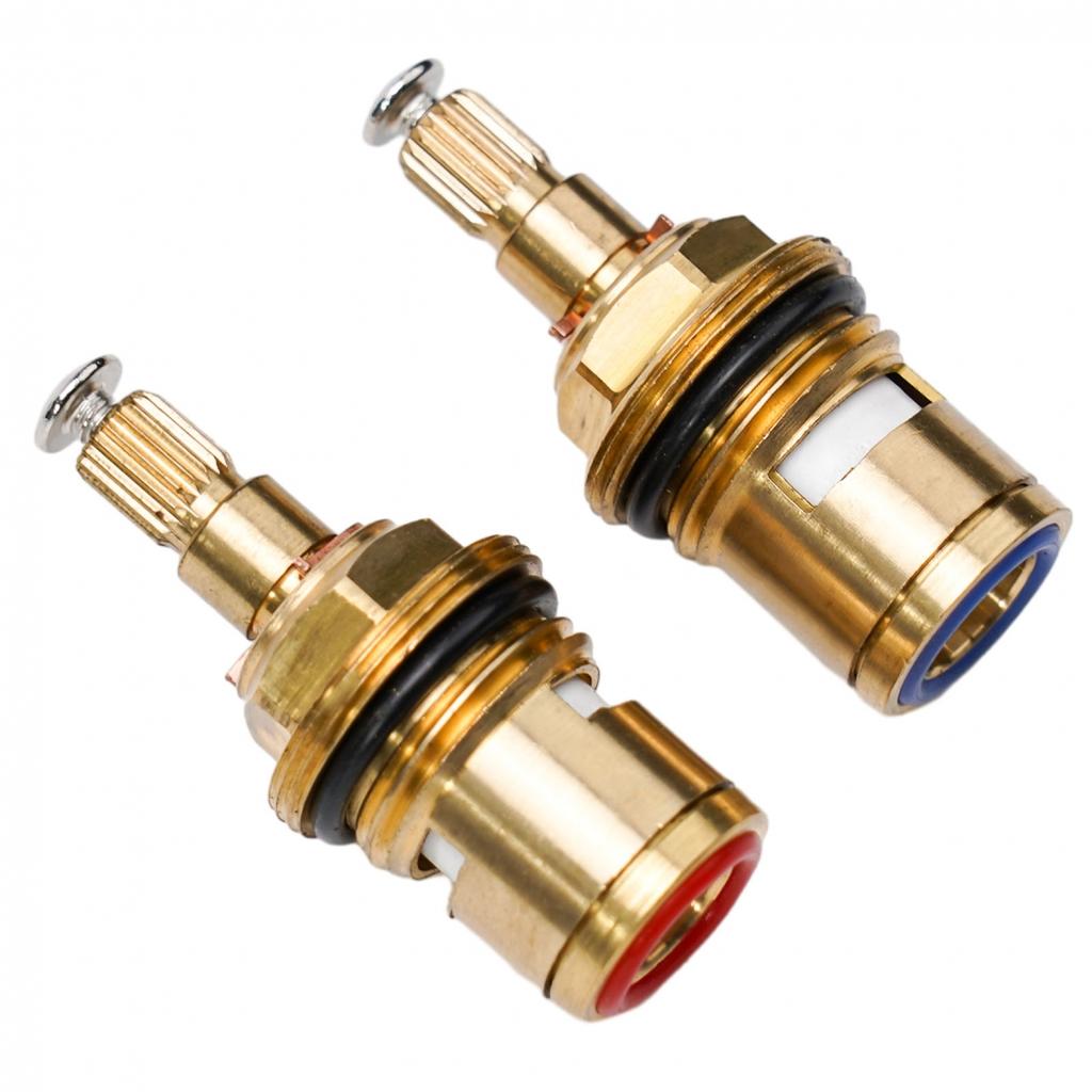Replacement Tap Valves Brass Ceramic Disc Cartridge Inner Faucet Valve