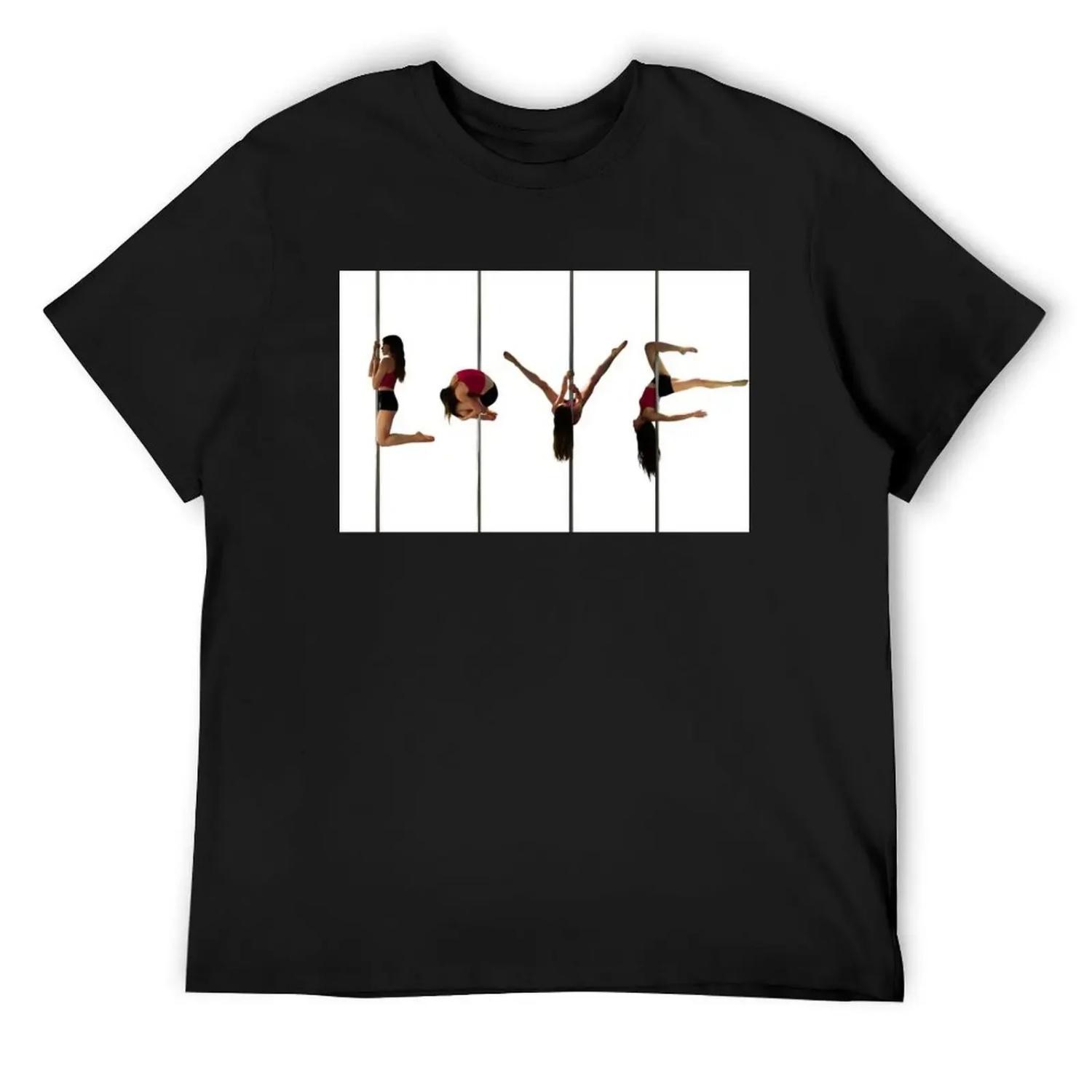 Love Pole T-Shirt custom t-shirts blacks anime stuff vintage t shirt men S