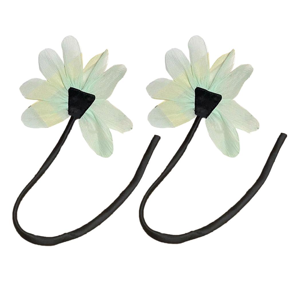 Pack of 2 Fabric Flower Pin Delicate Pin Lightweight Flower Brooch Elegant Lapel Pin Perfect for Daily Party Date Wear