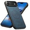 SUTENI H17 For iPhone 17 Air Magnetic Case Card Slots Leather+TPU Kickstand Phone Cover