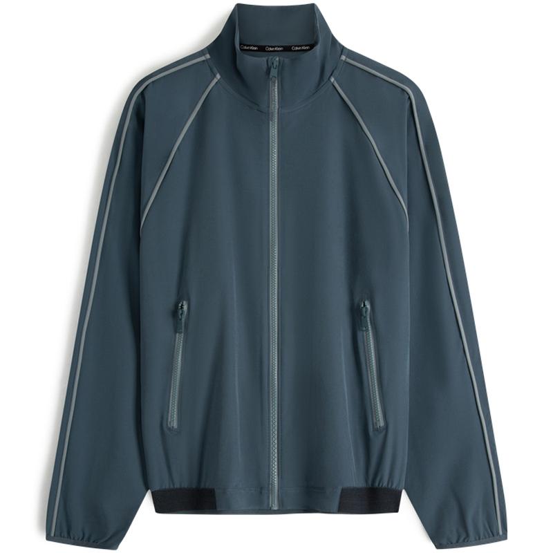 

Calvin Klein Waterproof Quick-Dry CK Sports Jacquard Outdoor Running Jacket Men Jacket Gray Blue 4MF3O510460 S