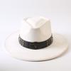 Popular European and American Style Suede Big-brimmed Top Hat, Men's and Women's Classic Fashion Western Cowboy Hat