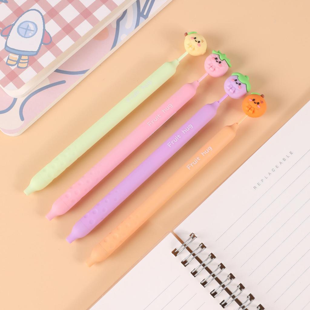 Cute Cartoon Shape Erasable Pen for Students - Black Ink