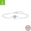 S925 Silver Sparkling Mozzarella Diamond Bracelet, Simple Light Luxury Style With Certificate Hand Jewelry Msb001