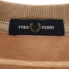 FRED PERRY BEAMS Beams special order Border Pattern Long sleeve Fawn trainer Men's Used