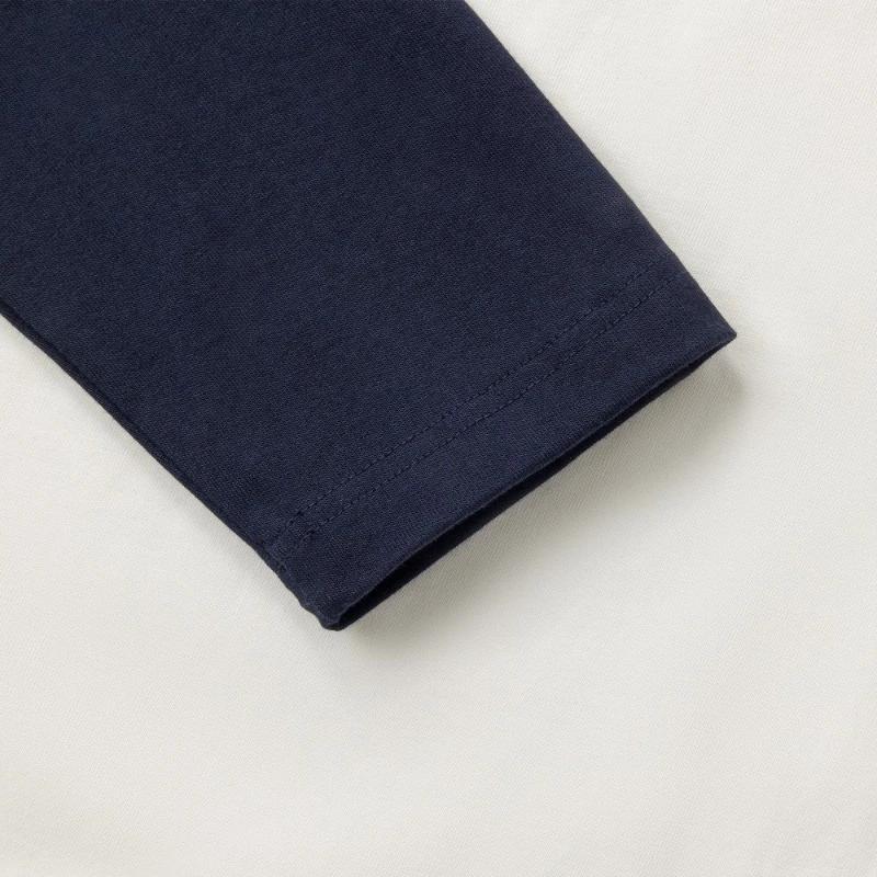 Adidas FW24 Tee LS Series Comfortable Soft Versatile Quick-Dry Long Sleeve T-Shirt Unisex Tops White Ink-Blue JZ2337