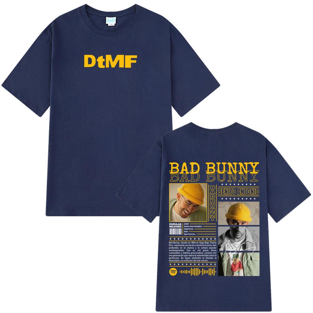 2025 Summer Rapper Bad Bunny Music Album Graphic T Shirt Men Women Harajuku Fashion 100% Pure Cotton Breathable T-shirt Y2k