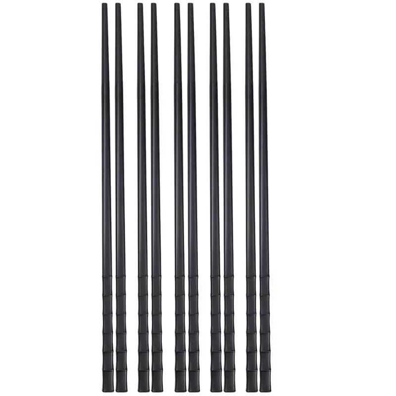 10/2pcs Chinese Chopstick Sushi Food Chop Sticks Reusable Anti Slip Alloy Korean Chopsticks Safe Tableware Set Kitchen Tool Gift