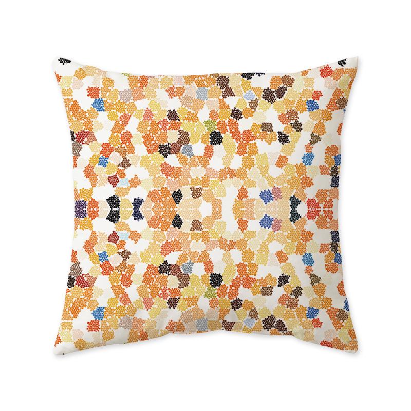 Nordic Geometric Ultra-Soft Cushion Cover, Retro Indian Light Luxury Sofa & Bedroom Lumbar Pillow