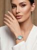 Gedi Women's Octagonal Quartz Watch with Steel Strap - Elegant Digital Scale, Light Luxury, Casual Style