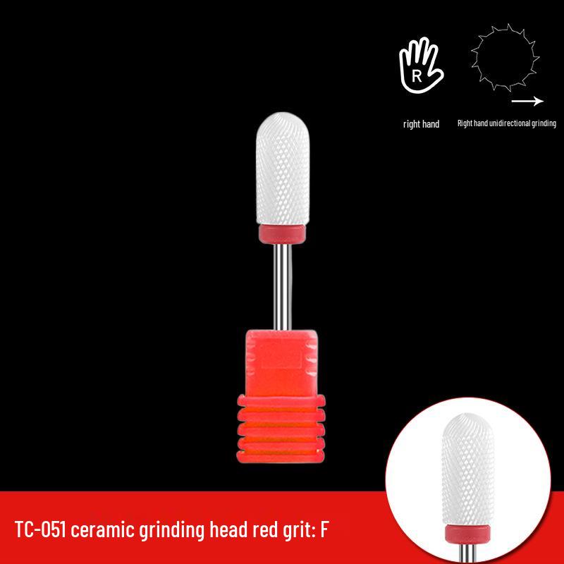 Single Bullet-Shaped Ceramic Nail Grinding Head 2.35