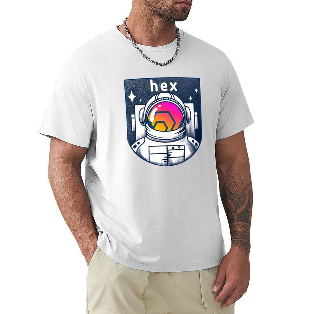 HEX Moon Man TShirt cute tops blanks street wear anime black tshirts for men