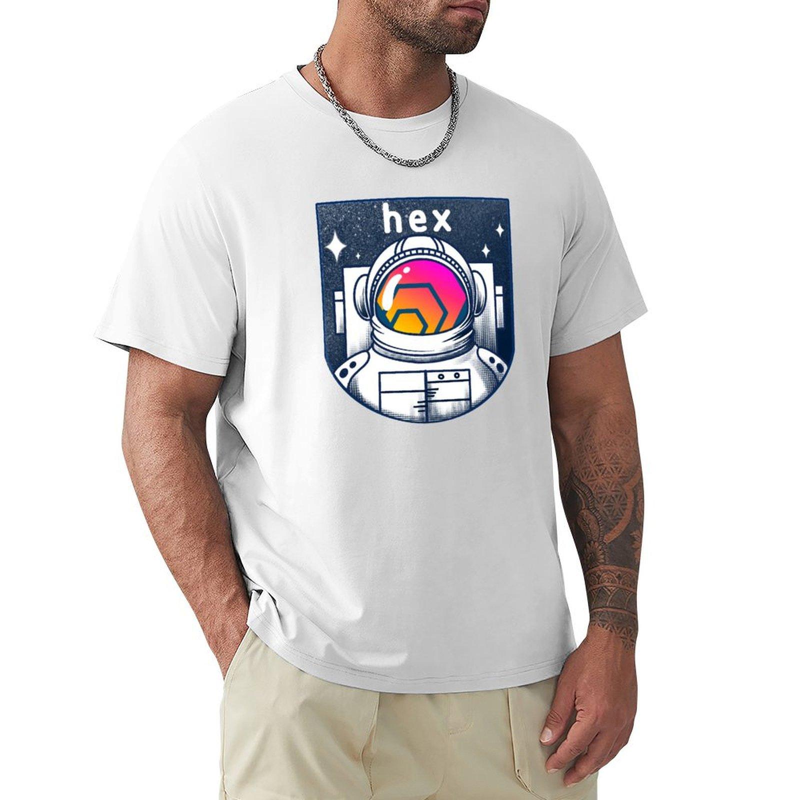 HEX Moon Man TShirt cute tops blanks street wear anime black tshirts for men S