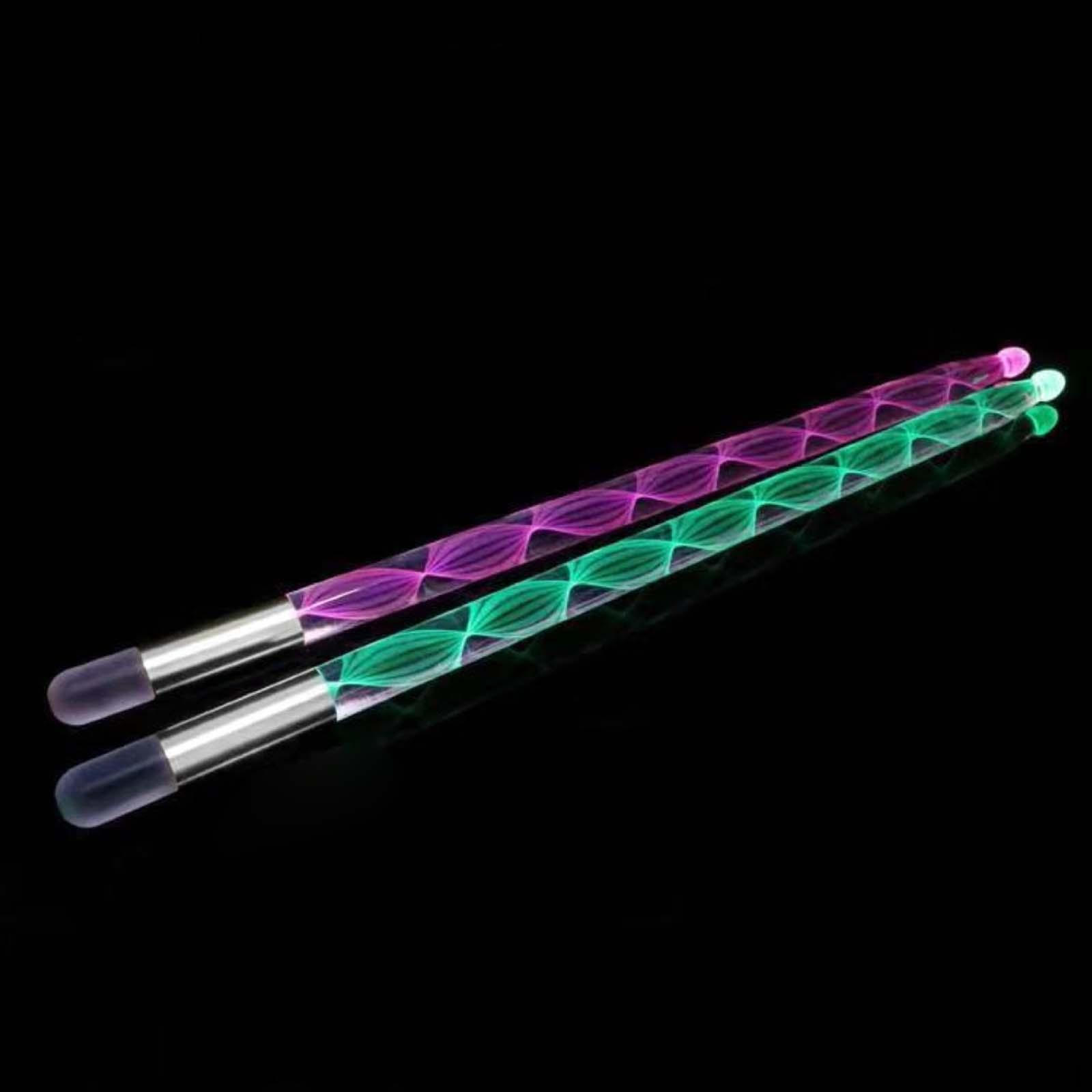 

Барабанні палички з двома світлодіодами, що світяться в темряві, для дітей срібний