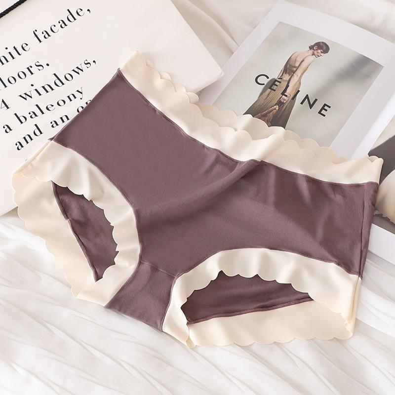 

High Elasticity Plus Size Modal Underwear Soft Skin Friendly Loose Soft Plus Fat Plus Size Triangle Panties 4XL темно-коричневого