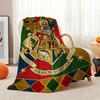 Hogwarts Four Houses Flannel Blanket Soft Warm Fleece Blanket For Living Room Air Conditioner Room Lightweight Home Decor Gift For Friends