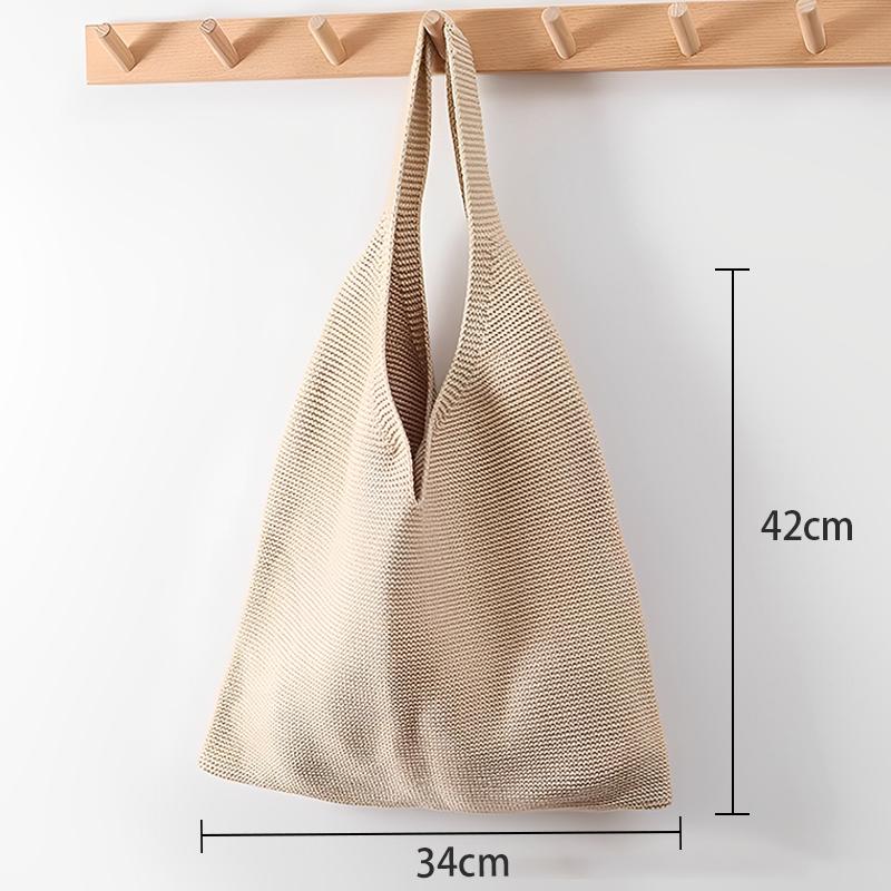 

Женские плетеные сумки на плечо большой вместимости с полым плетением, вязаные однотонные сумки, сумка-хобо, женские сумки-тоут для покупок