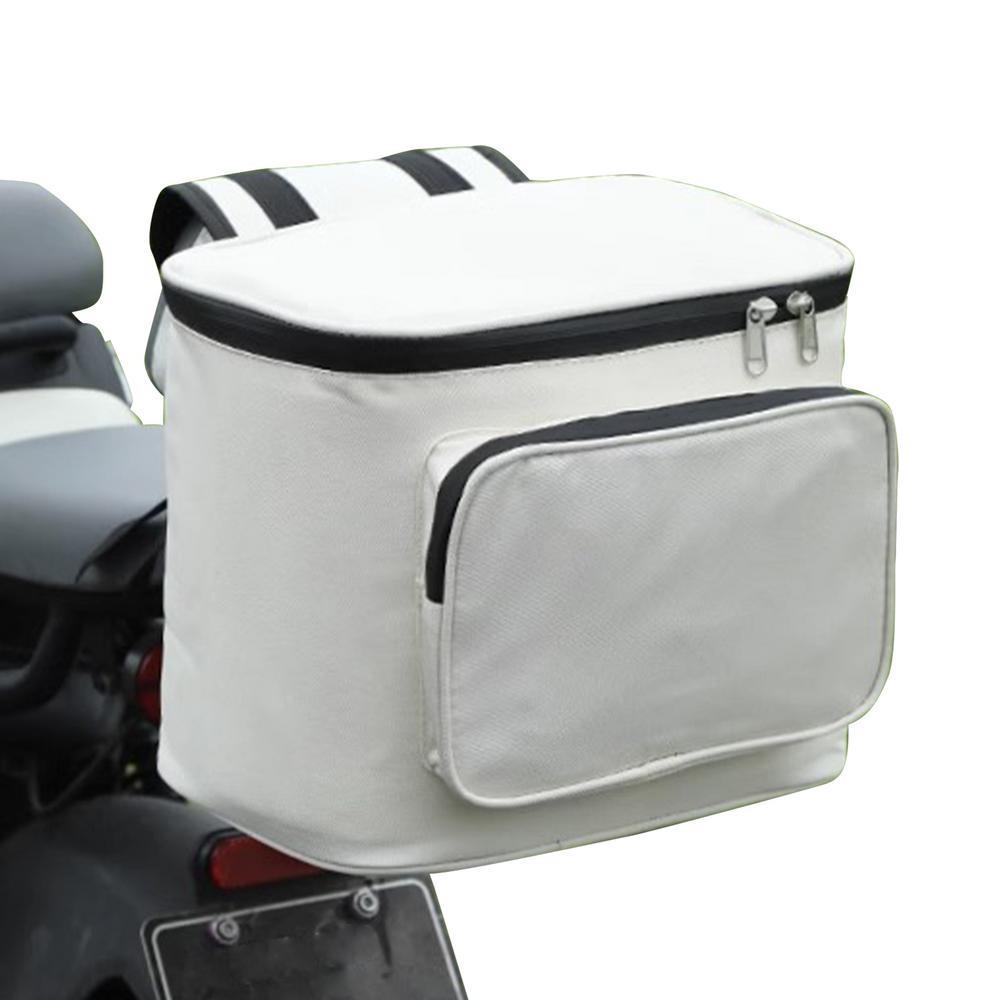 

Oxford Cloth Motorcycle Storage Bag Large Capacity Seat Pocket for Motorcycle Parts білий