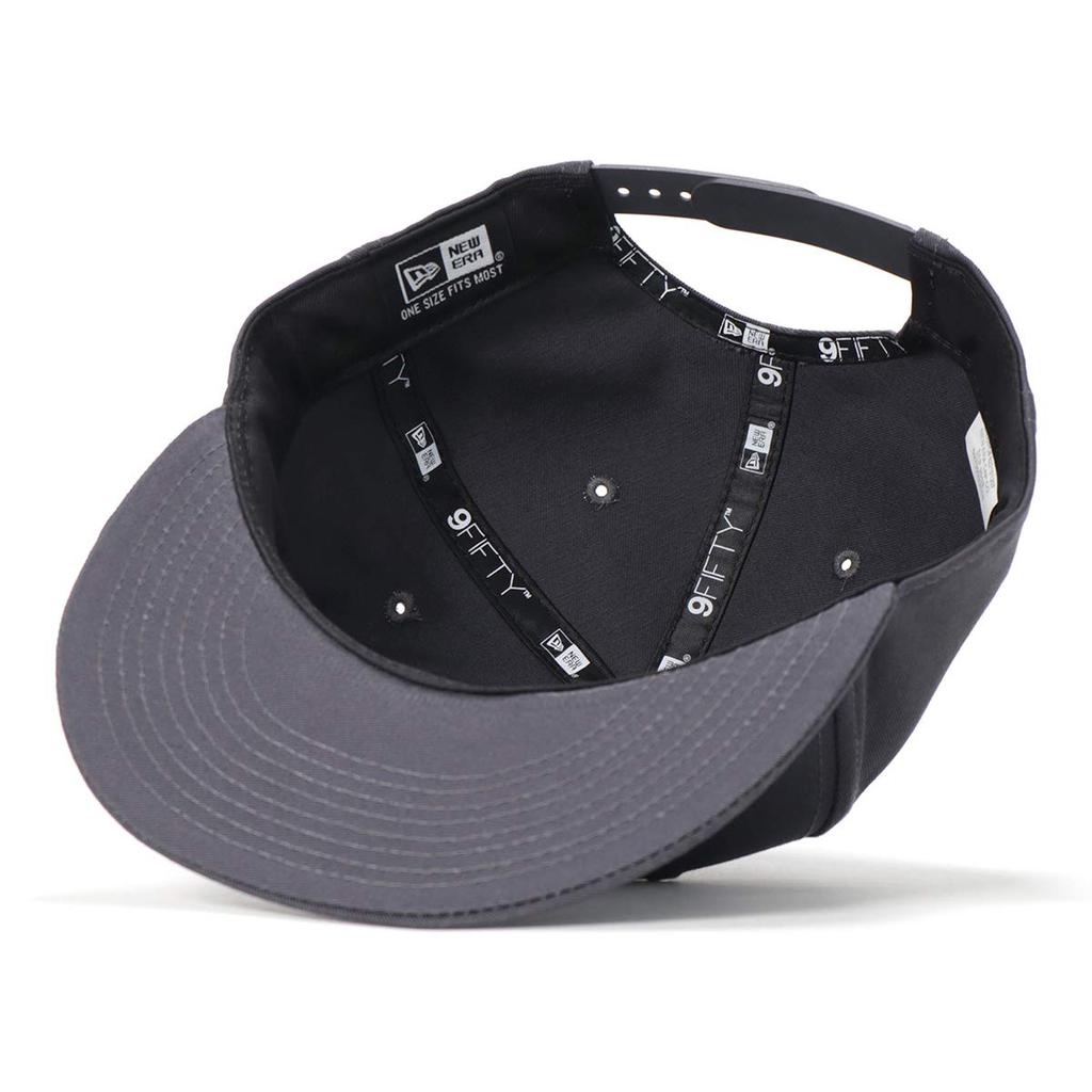 New Era 9FIFTY Flat Bill Charcoal Snapback Free Size Cap, (Adjustable)