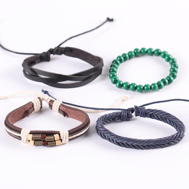 New multi-layer ethnic style bracelet set retro street photography trendy bracelet combination European and American cross-border bracelet wholesale
