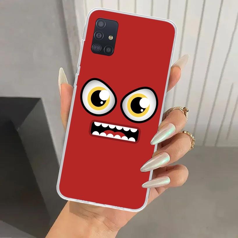 Funny Face Cute Phone Case for Samsung Galaxy A52 A32 A22 A12 A02S A50S A30S A10S Note 20 Ultra 10 Plus S10 A31 A20 A71 A72 Gala