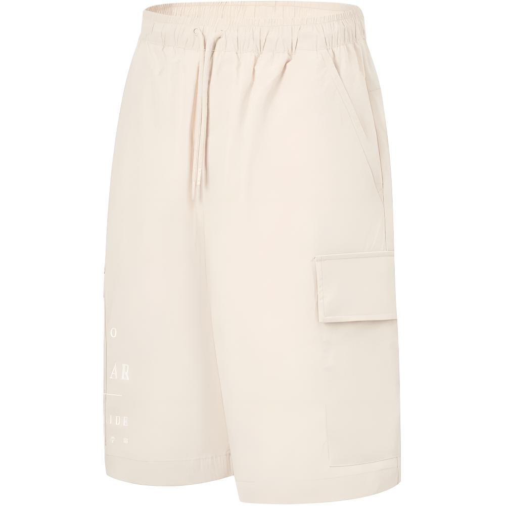 

Li Ning Серия Скейтборд Принт Буквы Средняя Посадка Прямые Повседневные Шорты Мужские шорты Овсяно-Серый AKST693-3 M