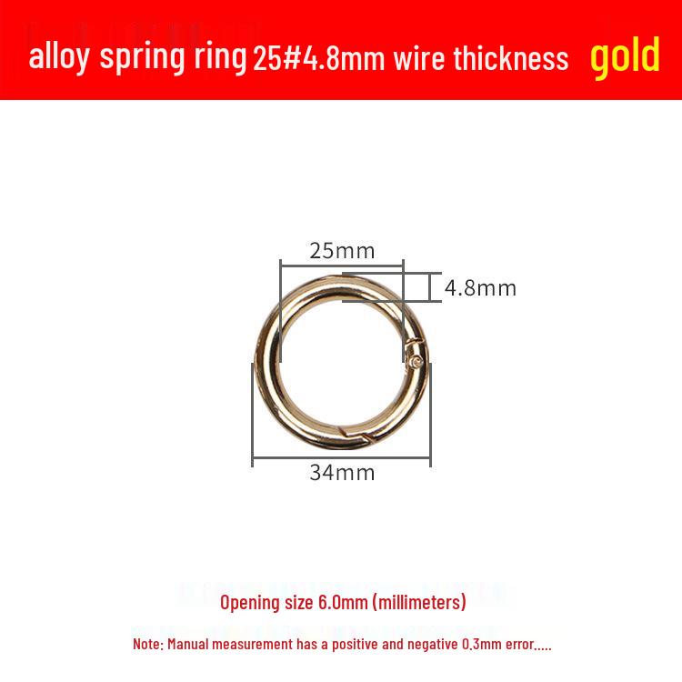 Federring Zinklegierung Handtaschenschließe - Großer runder Haken für Schmuck & Accessoires