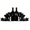 Decoração de Parede de Metal Aço para Vinho Doméstico ao Ar Livre para Casa Escritório Parede Sala de Estar Cozinha Penduricalhos