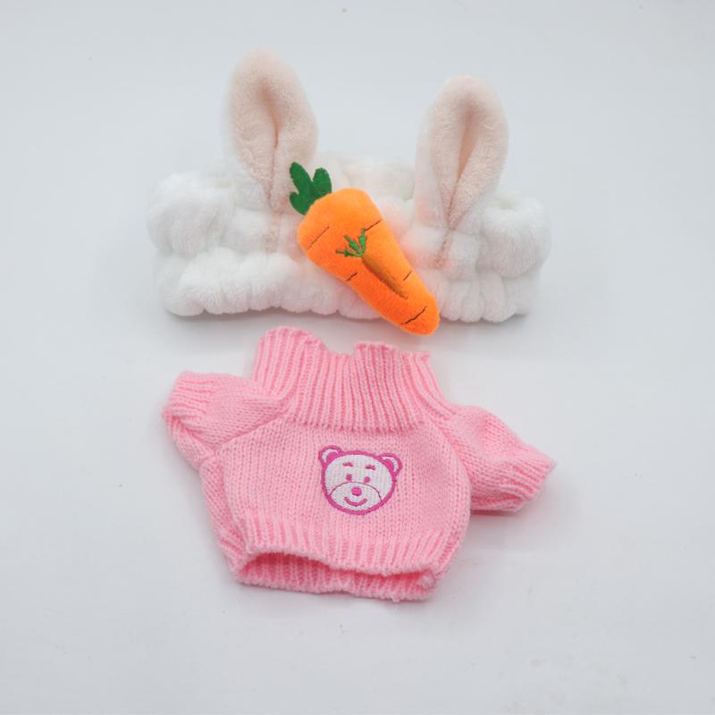 Lalafanfan 30Cm Cafe Duck Plush Toys Clothes Cartoon Stuffed Dolls Ducks Accessories Outfit Hair Band Kids Girls Gift