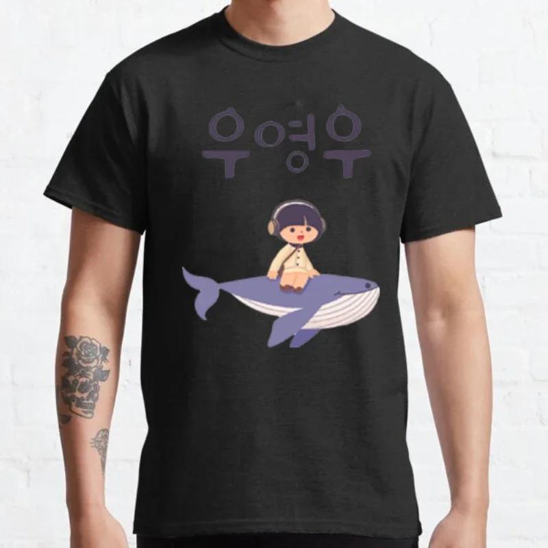 Extraordinary Attorney Woo T Shirt Summer Women Men Kawaii Whale Caring for Autistic Children Graphic Tshirts Korean TV Clothes