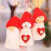 New Set Threepiece Doll Gift Christmas Decor Pendant Home Festivals Landscape