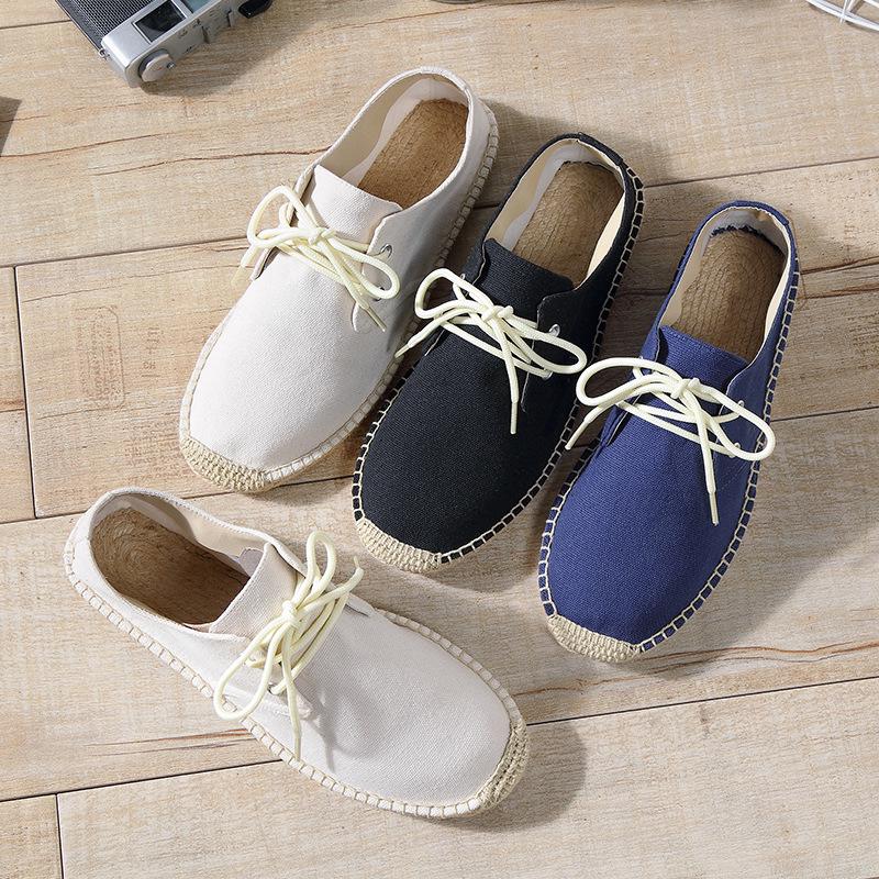 Adidași Bărbați Respirabili cu Șireturi, Pânză de In, Slip-On