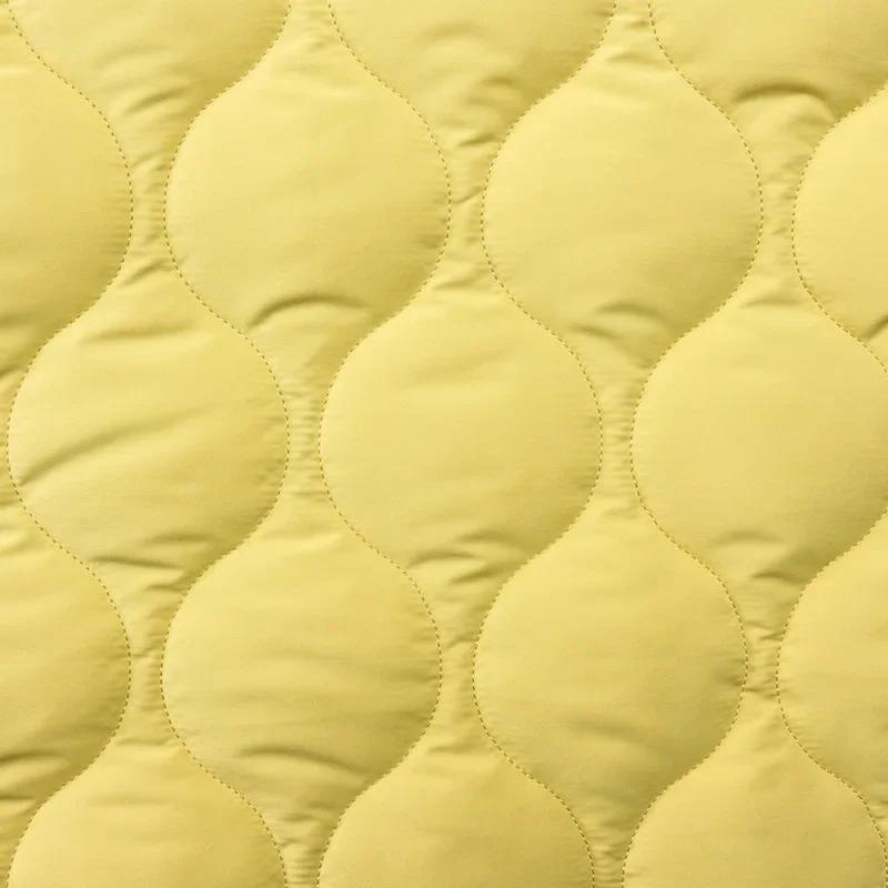 

100x140cm Autumn and Winter Quilted Cotton Fabric, Making Padded Jacket Coat Lining Girls Cute Quilted Cotton Clothes 1Yard жовтий