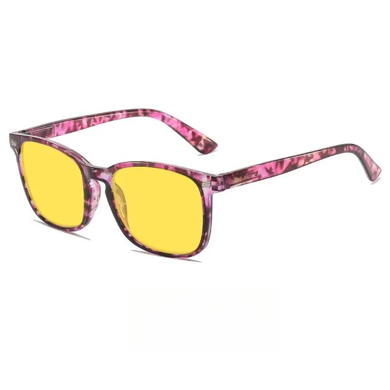 Fashionable Anti Blue Light Glasses for Night Driving Cycling Computer Use Classic Blue Light Blocking Night Vision Eyewear