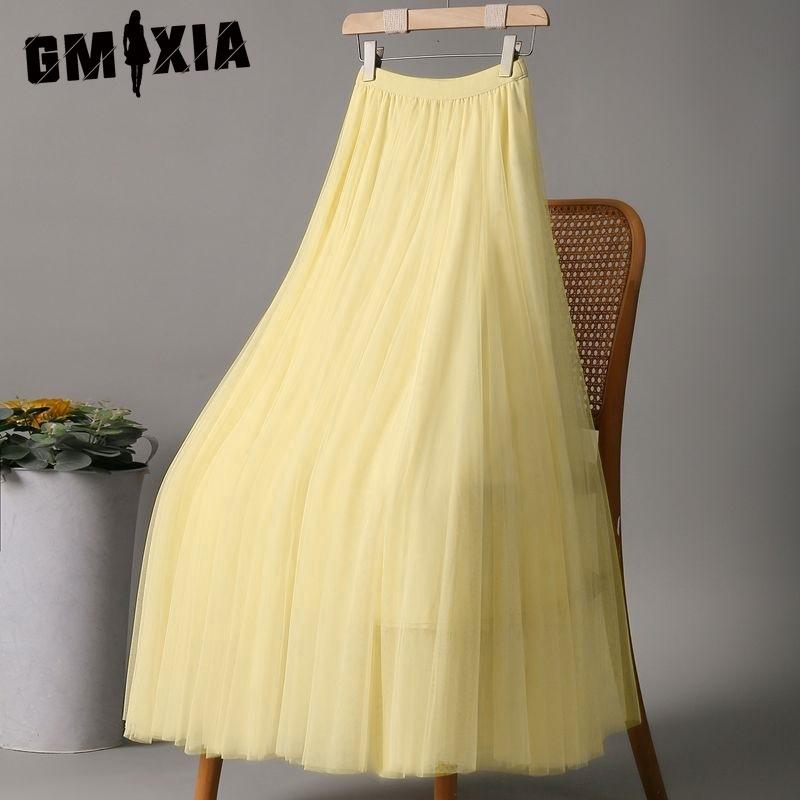 GMXIA 28 Colors Women's Fashion Casual Summer Spring Skirt