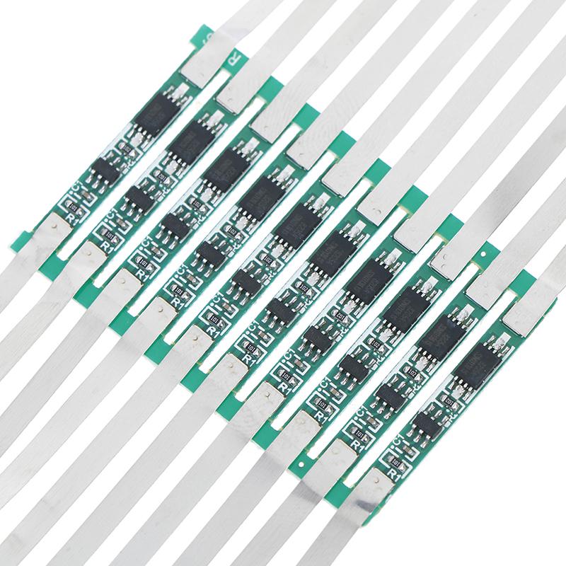 10ks 2A Bms ochranná deska pro 1S 3,7V 18650 Li-Ion Lithium Battery Cell Kit