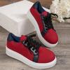 Brand Design Sneakers for Women New Casual Platform Lace Up Women's Vulcanized Shoes Tennis Walking Student Leather Shoes