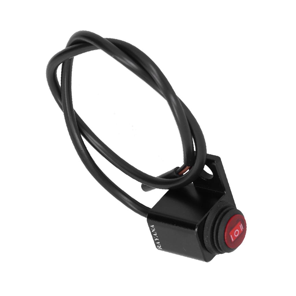 Waterproof Handlebar Switch Headlight Fog Lamp ONOFFON Button for Motorcycle ATV with 0.4in Mounting Hole(Right Side )