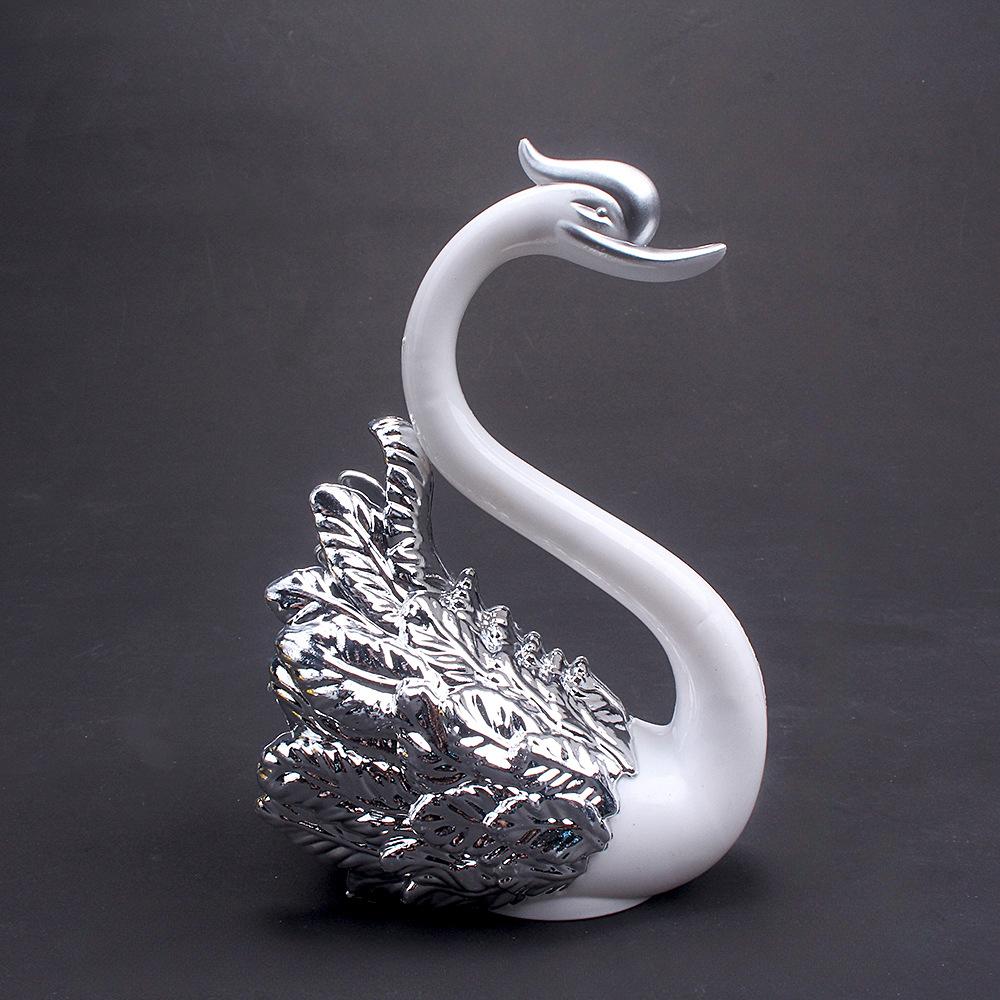 

Украшения для торта на день рождения, аксессуары для выпечки Crown Swan, Lover Beautiful Swan, витрина для выпечки в стиле вестерн, День матери 1pc серебряный