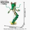 MOOXI Dragon Anime Brickheadzed Figure Scene Adult Building Blocks Set MOC Brick Model Kit DIY Diorama Toy For Kid Boy Girl Gift