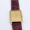 Used Vintage SEIKO Seiko men's watch square tank gold 80s