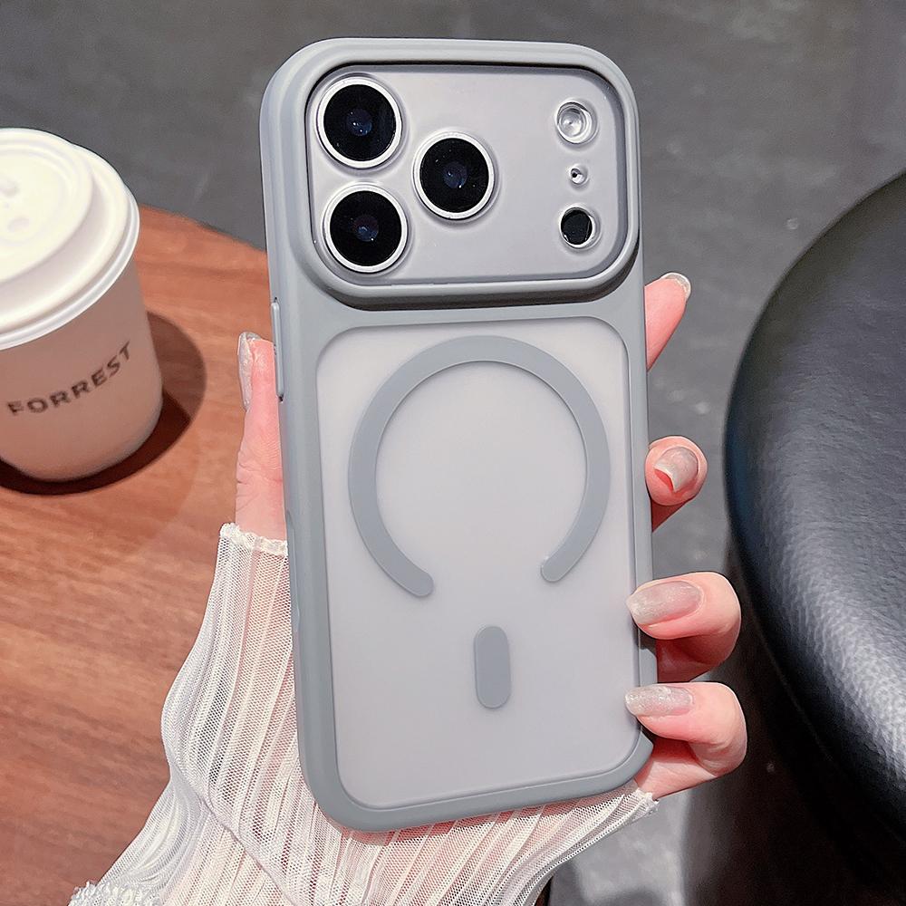 Skin Feel Matte Semi Transparent For Magsafe Phone Case For iPhone 17 16 15 14 13 Pro Max Magnetic TPU Shockproof Armor Cover