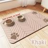 Quick Dry Pet Food Mat Absorbent Waterproof Bowl Placemat with Rubber Backing for Dog Cat Feeding Area Floor Protection