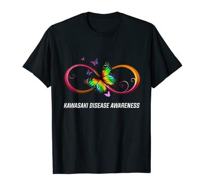 Infinity Butterfly Kawasaki Disease Awareness T-Shirt