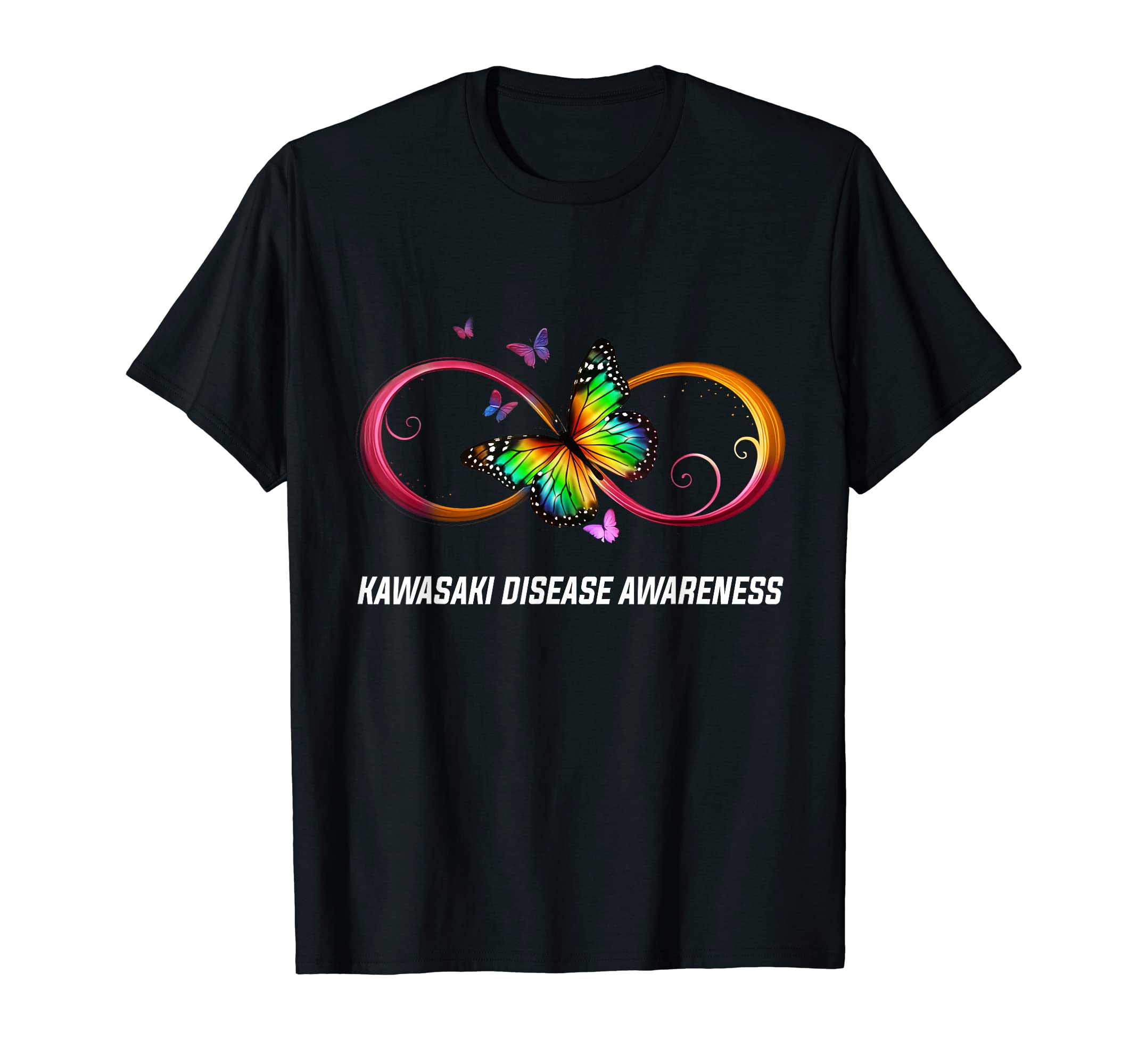 

Infinity Butterfly Kawasaki Disease Awareness T-Shirt чёрный