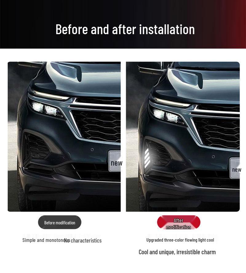 LED Daytime Running & Fog Lights for Chevrolet Equinox 2021-2023 Models