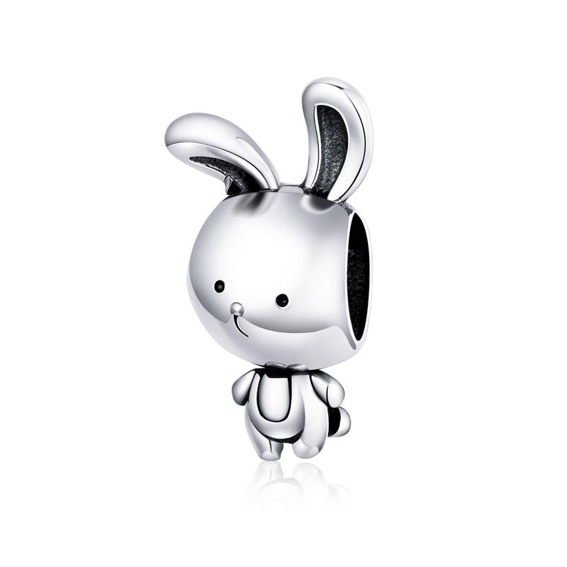 Wostu Animal Charm Copper Koala Fox Bear Beads Cow Panda Rabbit Pendant Fit Original Bracelet Diy Jewelry For Women