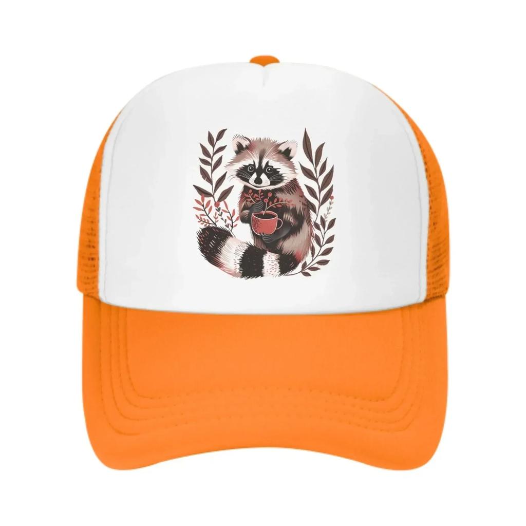 Raccoon New Summer Leisure Sports Daily Sun Hat Fishing Outdoor Activity Unisex Canvas Fashion Duck Tongue Cap