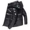 Men's Korean Style Hooded Lightweight Down Jacket for Autumn & Winter - Pure Color, Loose Fit, Unisex.