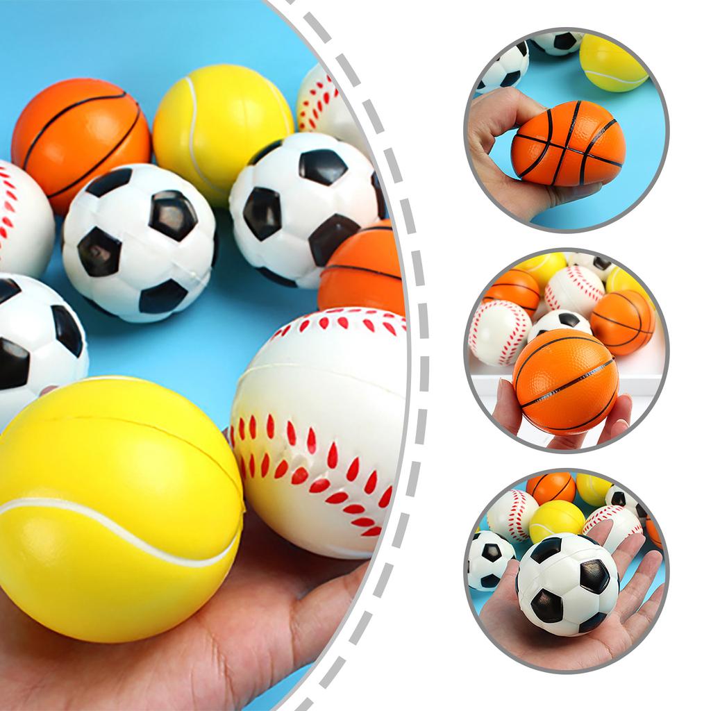 12Pieces High Elasticity Soft Foam Tennis Balls Soft Foam Tennis Balls Miniature Size Easy Grip Kid Friendly for Sports